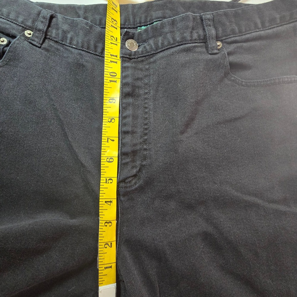 Lauren Jeans Co Ralph Black Pants Denim Going‎ Out Straight Womens Sz 18W 38x27 - Picture 10 of 14